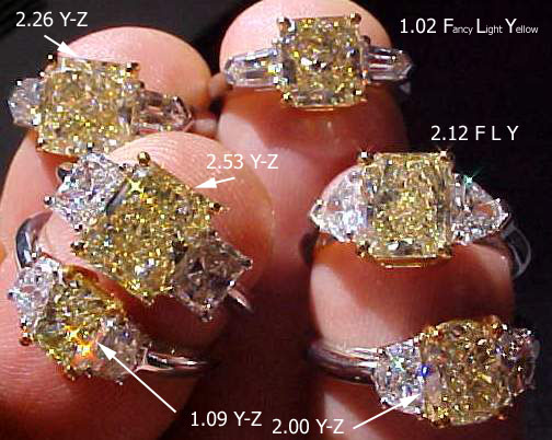 yellow diamond rings